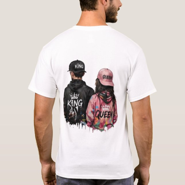 Minimal Front Logo Back Print T-Shirt | Good Vibes (Back)