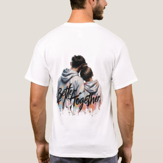Minimal Front Logo Back Print T-Shirt | Good Vibes