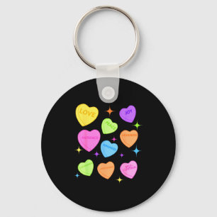 Minimal Fruits Spirit Valentine Christian Hearts Key Ring
