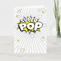 Minimal, Fun, SUPER POP! Popcorn Pun Blank Card