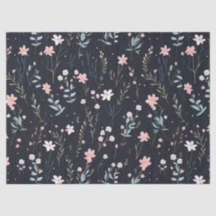 Minimal Gentle Colourful Garden Wildflowers Nurser Tissue Paper