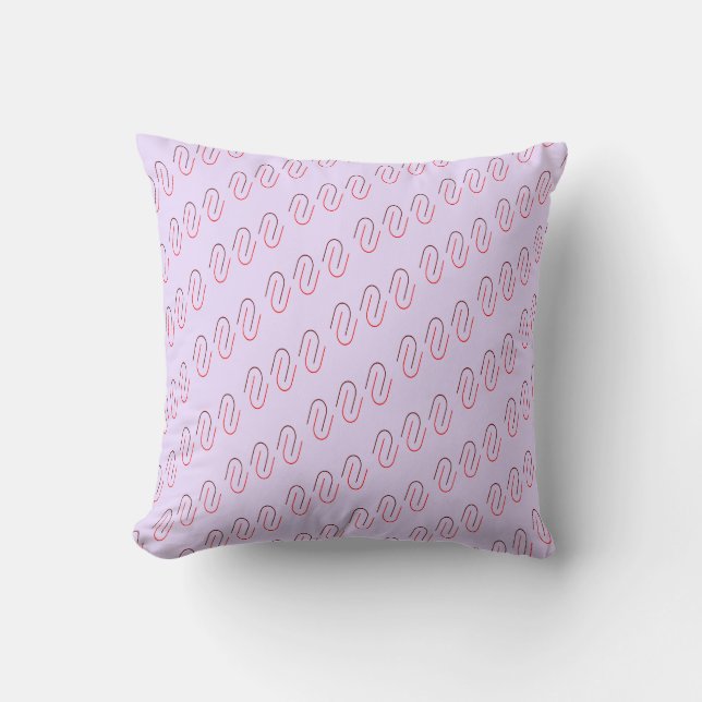 Minimal Geometric Abstract Line Pattern Cushion (Front)