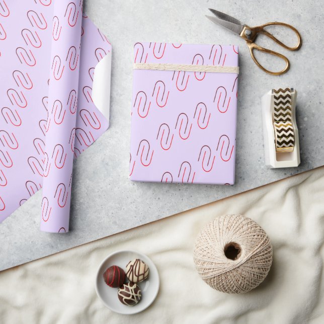 Minimal Geometric Abstract Line Pattern Wrapping Paper (Crafts)