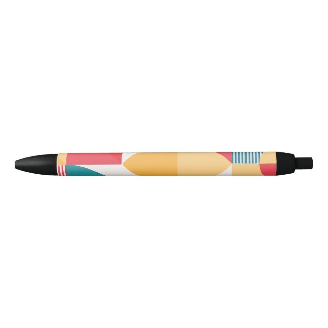 Minimal geometric black ink pen (Front)