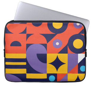 Minimal geometric laptop sleeve
