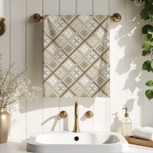 Minimal Geometric Towel Subtle Pastel Touch