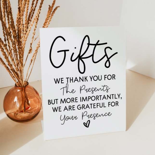 Minimal Gift Table Sign for Wedding Bridal Shower  (Creator Uploaded)