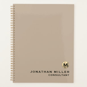 Minimal Gold Monogram Appointment Book Planner