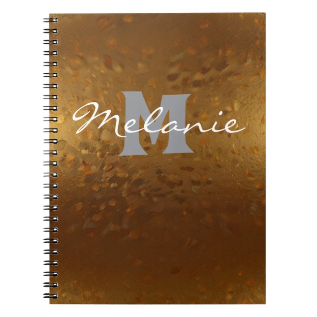 Minimal Golden Elegant Notebook (Front)
