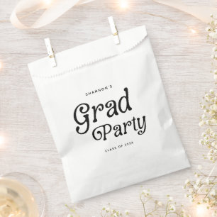 Minimal Grad Party Retro Graduation Favour Bags
