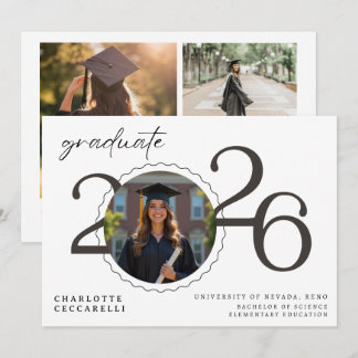 Minimal Graduation Announcement