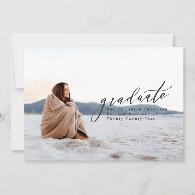 MINIMAL GRADUATION ANNOUNCEMENT (Front)