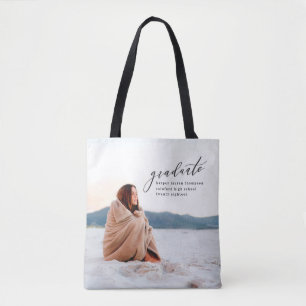 MINIMAL GRADUATION TOTE BAG