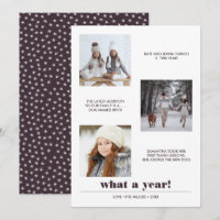 Minimal Graphic | Year in review 3 photo collage