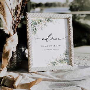 Minimal Greenery Advice Sign