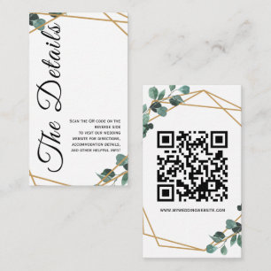 Minimal Greenery Enclosure Card Invitation