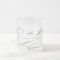 Minimal greenery monogram wedding favour