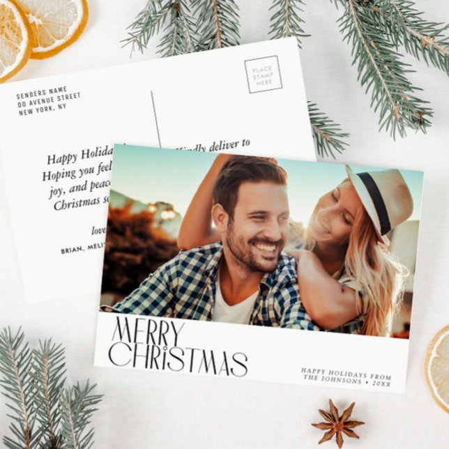 minimal greeting christmas holiday postcard (Creator Uploaded)