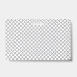 Minimal Grey Polka Dot Pattern  ID Badge