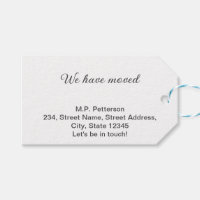 minimal grey we have moved add name address text