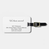 minimal grey we have moved add name address text