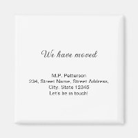 minimal grey we have moved add name address text