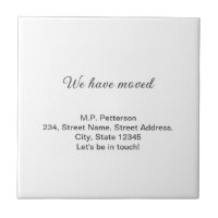 minimal grey we have moved add name address text