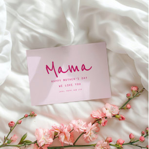 Minimal Handwritten Elegant Modern Mother's Day Card