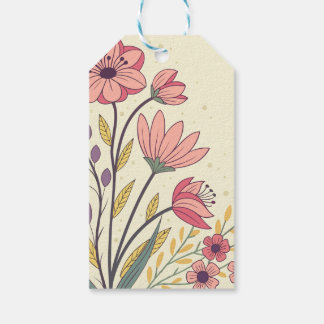 Minimal Happy Father's Day Round Sticker with Hand Gift Tags