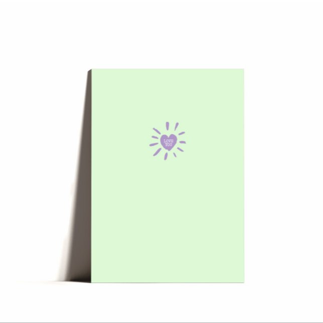 Minimal Heart Love You Valentines Card (Creator Uploaded)