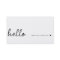 Minimal Hello | Modern Heart Clean Simple White
