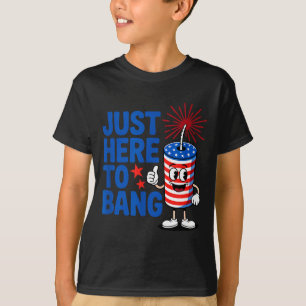 Minimal Here Bang Firecracker July 4th T-Shirt