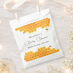 Minimal Honey Bumblebee Boy Baby Shower  Favour Bags