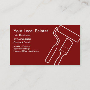 Minimal House Painter Business Cards