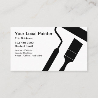 Minimal House Painter Business Cards