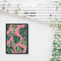 Minimal Illustrations Monstera Plant Poster