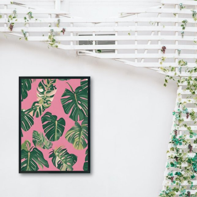 Minimal Illustrations Monstera Plant Poster (Creator Uploaded)