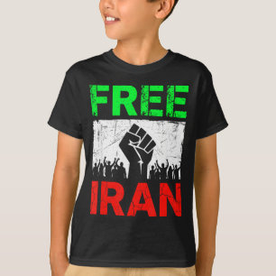 Minimal Iran Iranian Flag Lion T-Shirt
