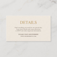 Minimal Ivory & Gold Wedding