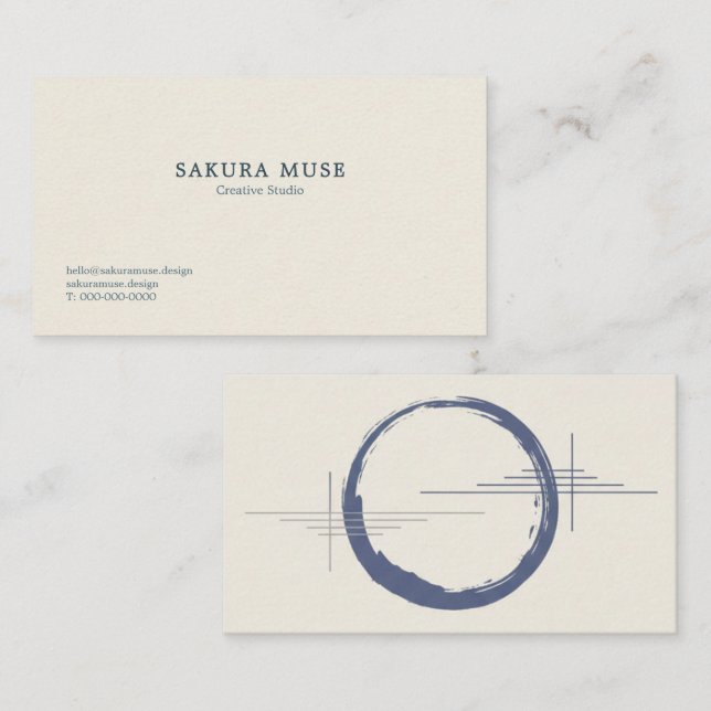 Minimal Japanese Business Card  (Front/Back)