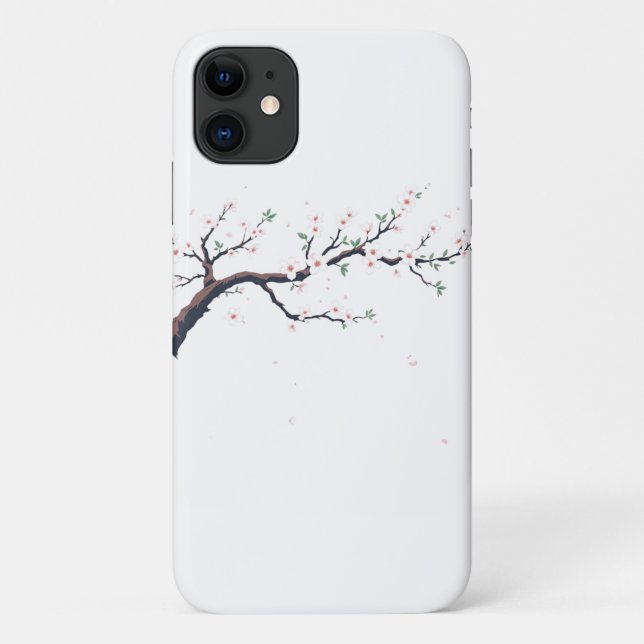 Minimal Japanese Tree Branchi Phone / iPad case (Back)