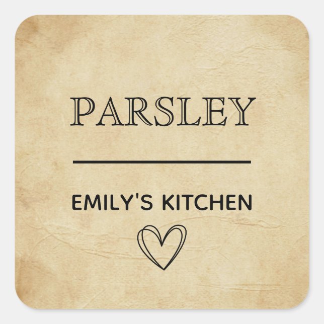 Minimal Kitchen Organisation Sticker | pantry labe (Front)