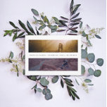 Minimal Landscape Photos Save The Date<br><div class="desc">Simple double panoramic landscape photo layout. Option for text on the back or customize and edit as desired.</div>