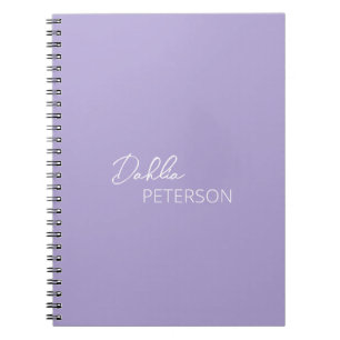 Minimal Lavender Modern Notebook