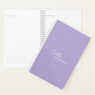 Minimal Lavender Modern Planner
