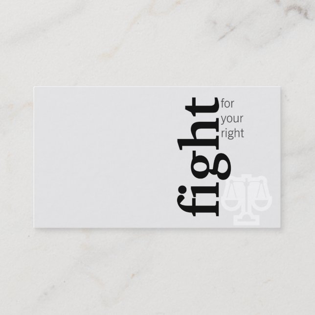 Minimal law Cards (Back)