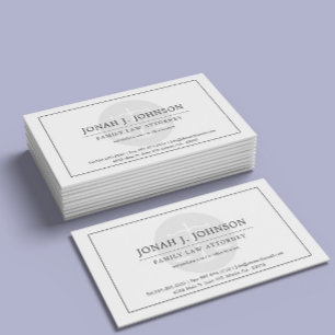 Minimal Lawyer Themed   Business Card