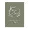 Minimal Leaf | Dark Green Save the Date
