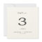 Minimal Leaf | Dark Grey Table Number