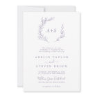 Minimal Leaf | Dusty Purple All In One Wedding